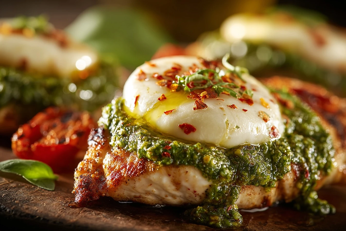 The Ultimate Cheesy Pesto Chicken Recipe