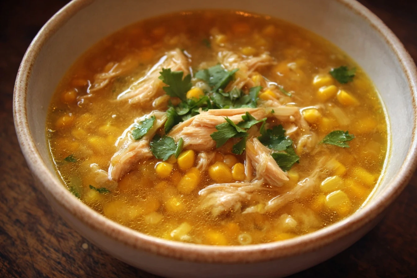 Easy Chicken Corn Soup Recipe For Cold Days Homemade Creamy Chicken Corn Soup Best Easy Soup Recipes With Chicken Ultimate...