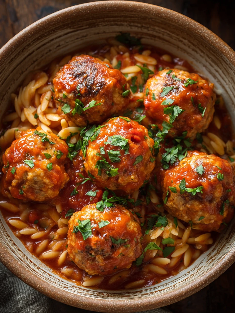 20-Minute Chicken Meatballs and Orzo Recipe!