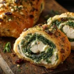 Easy Chicken Spinach Feta Roll-ups Recipe Quick Spinach Feta Chicken Dinner Best Rolled Chicken With Feta Recipe Low Carb ...