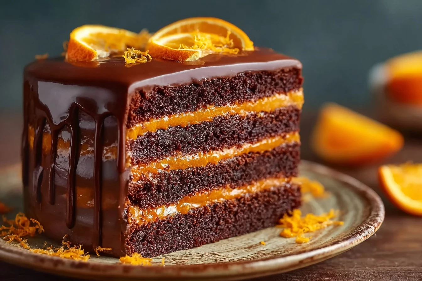 Easy Chocolate Orange Cake Recipe 20 Minute Chocolate Orange Cake Chocolate Orange Layer Cake With Ganache Quick Orange Ga...