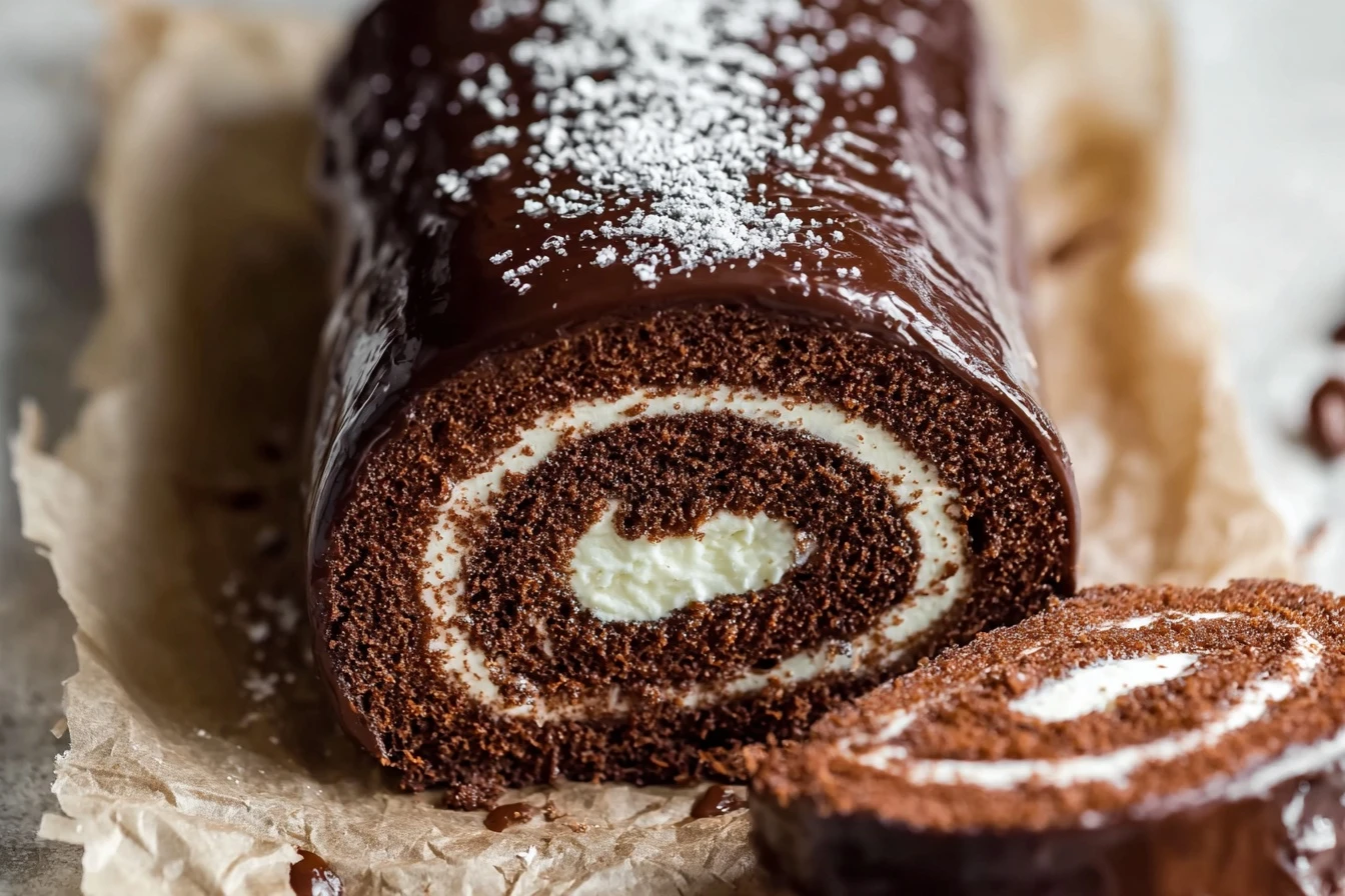 Easy Chocolate Swiss Roll Recipe Homemade Swiss Roll Cake Chocolate Best Cocoa Swiss Roll Recipe How To Make A Chocolate S...