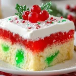 Easy Christmas Jello Poke Cake Recipe Best Jello Flavors For Poke Cake Christmas Dessert Ideas With Jello How To Make A Je...