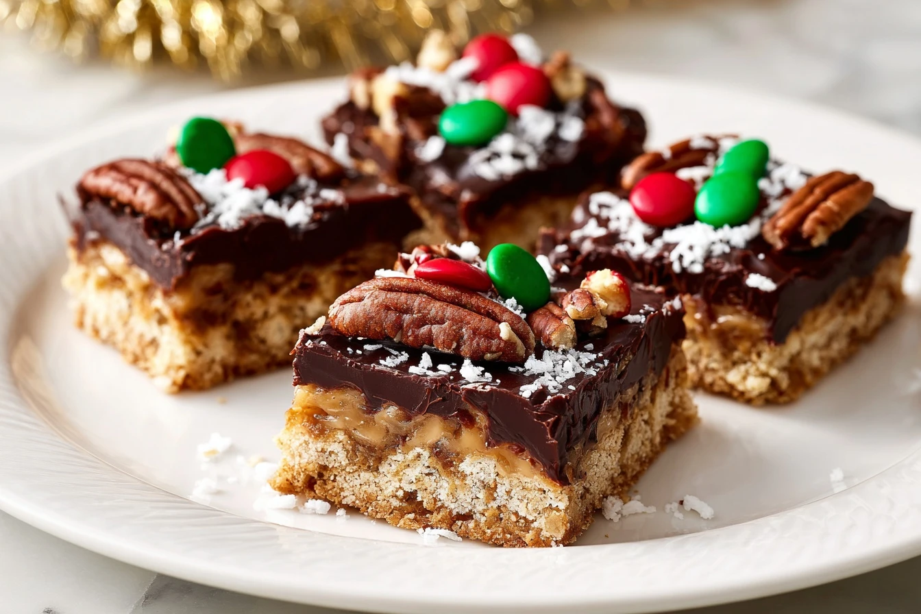Easy Christmas Magic Cookie Bars Recipe Christmas Magic Cookie Bars With Pecans Healthy Magic Cookie Bars Christmas Editio...