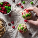 Easy Christmas M&M Cookie Recipe Quick M&M Christmas Cookies 30 Minute Holiday Cookie Recipes Simple M&M Cookie Recipe For...
