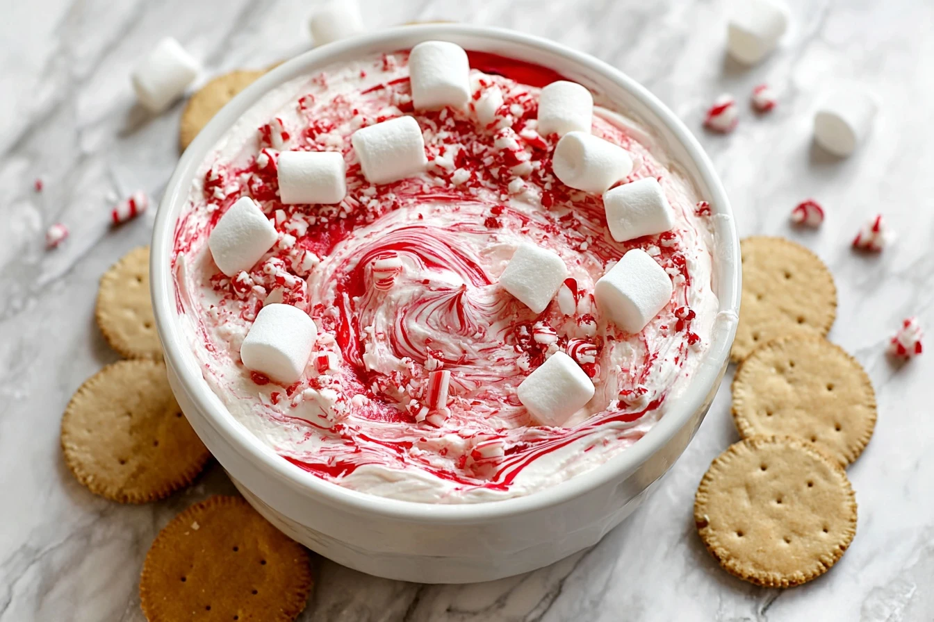 Easy Christmas Peppermint Fluff Dip Recipe Best Peppermint Fluff Dip For Holidays How To Make Peppermint Fluff Dip Pepperm...