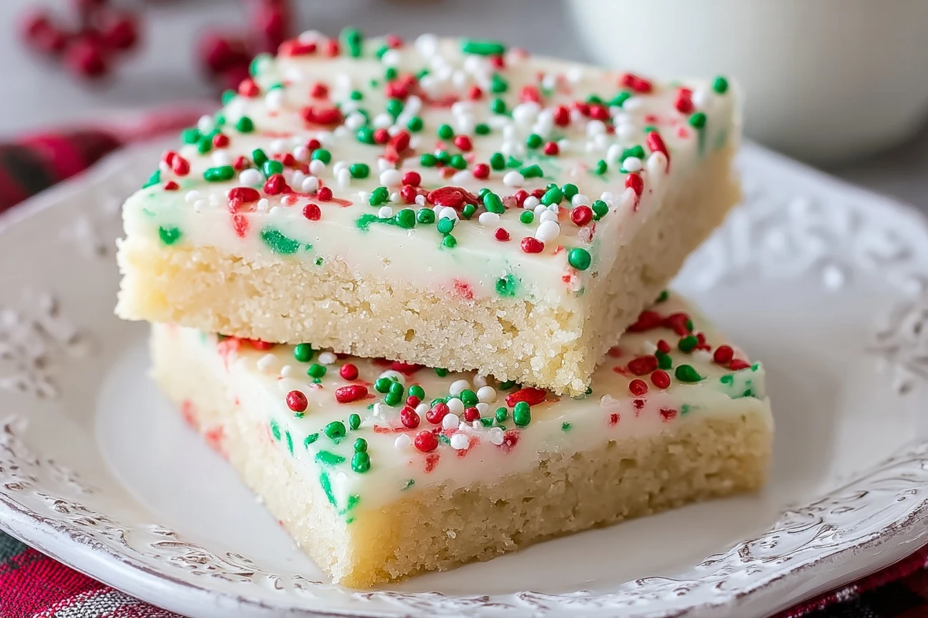 Easy Christmas Sugar Cookie Bars Recipe Homemade Christmas Sugar Cookie Bars Best Christmas Sugar Cookie Bars Gluten-free ...