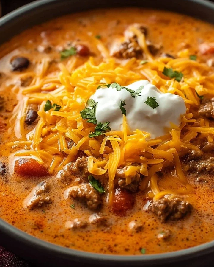 Easy Creamy Beef Taco Soup Recipe Slow Cooker Beef Taco Soup Guide How To Make Taco Soup In Slow Cooker Best Slow Cooker T...