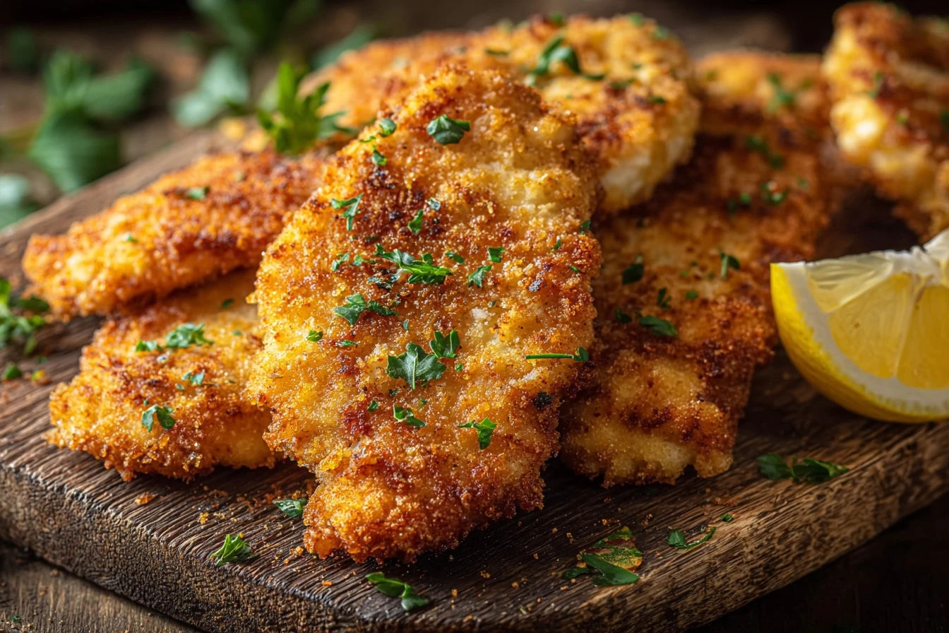 Easy Crispy Lemon Chicken Cutlets Recipe Best Lemon Chicken Cutlet Marinade How To Make Crispy Lemon Chicken At Home Glute...