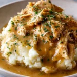 Easy Crockpot Chicken And Gravy Recipe Melt-in-your-mouth Chicken Crockpot Dish Best Slow Cooker Chicken Gravy Simple Comf...