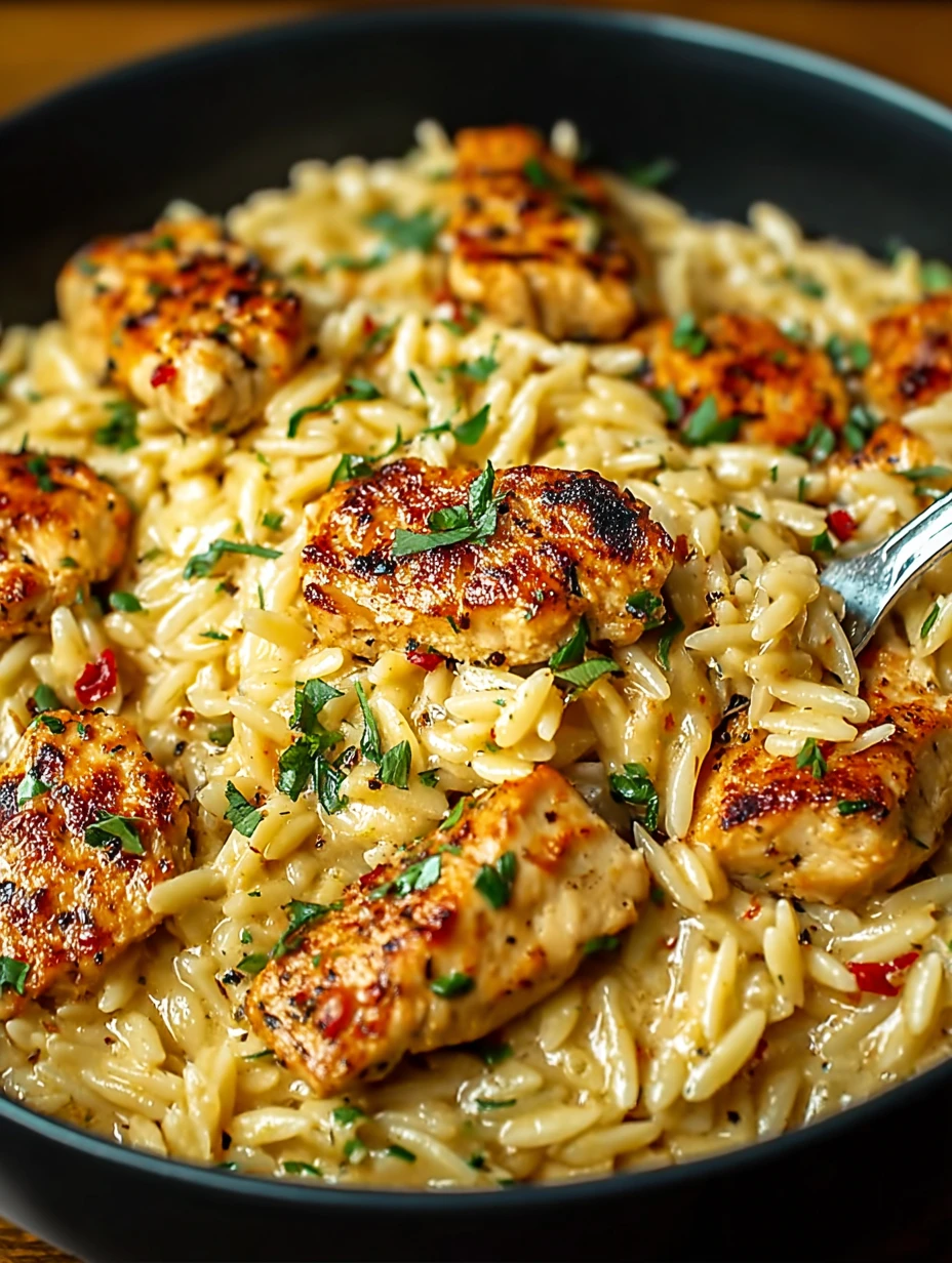 Easy Gluten-free Cajun Chicken Orzo One Pot Cajun Alfredo Recipe Creamy Cajun Chicken Pasta Gluten-free Low Competition Ca...