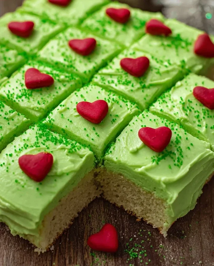 Easy Grinch Cake Recipe For Christmas Homemade Grinch Themed Cake Tutorial How To Make A Green Grinch Cake Grinch Cake Dec...