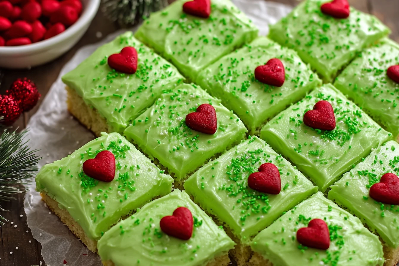 Easy Grinch Cake Recipe For Christmas Homemade Grinch Themed Cake Tutorial How To Make A Green Grinch Cake Grinch Cake Dec...