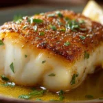 Easy Lemon Butter Cod Recipe Best Pan Seared Cod Seasoning How To Make Lemon Butter For Fish Lemon Butter Pan Seared Cod B...