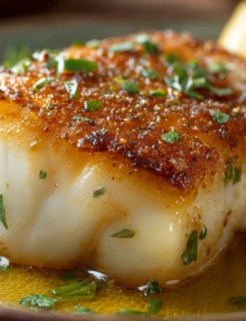 Easy Lemon Butter Cod Recipe Best Pan Seared Cod Seasoning How To Make Lemon Butter For Fish Lemon Butter Pan Seared Cod B...