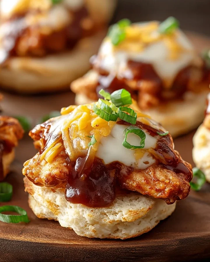 Easy Mini BBQ Ranch Biscuit Melts Recipe Homemade BBQ Ranch Biscuit Melts Mini Biscuit Melts With Ranch And BBQ Quick BBQ ...