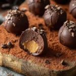 Easy No Bake Chocolate Peanut Butter Truffles Homemade Chocolate Peanut Butter Truffles No Bake No Bake Vegan Peanut Butte...
