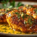 Easy Parmesan-crusted Chicken Recipe Lemon Butter Sauce For Chicken Crispy Parmesan Chicken Dinner Ideas How To Make Crisp...