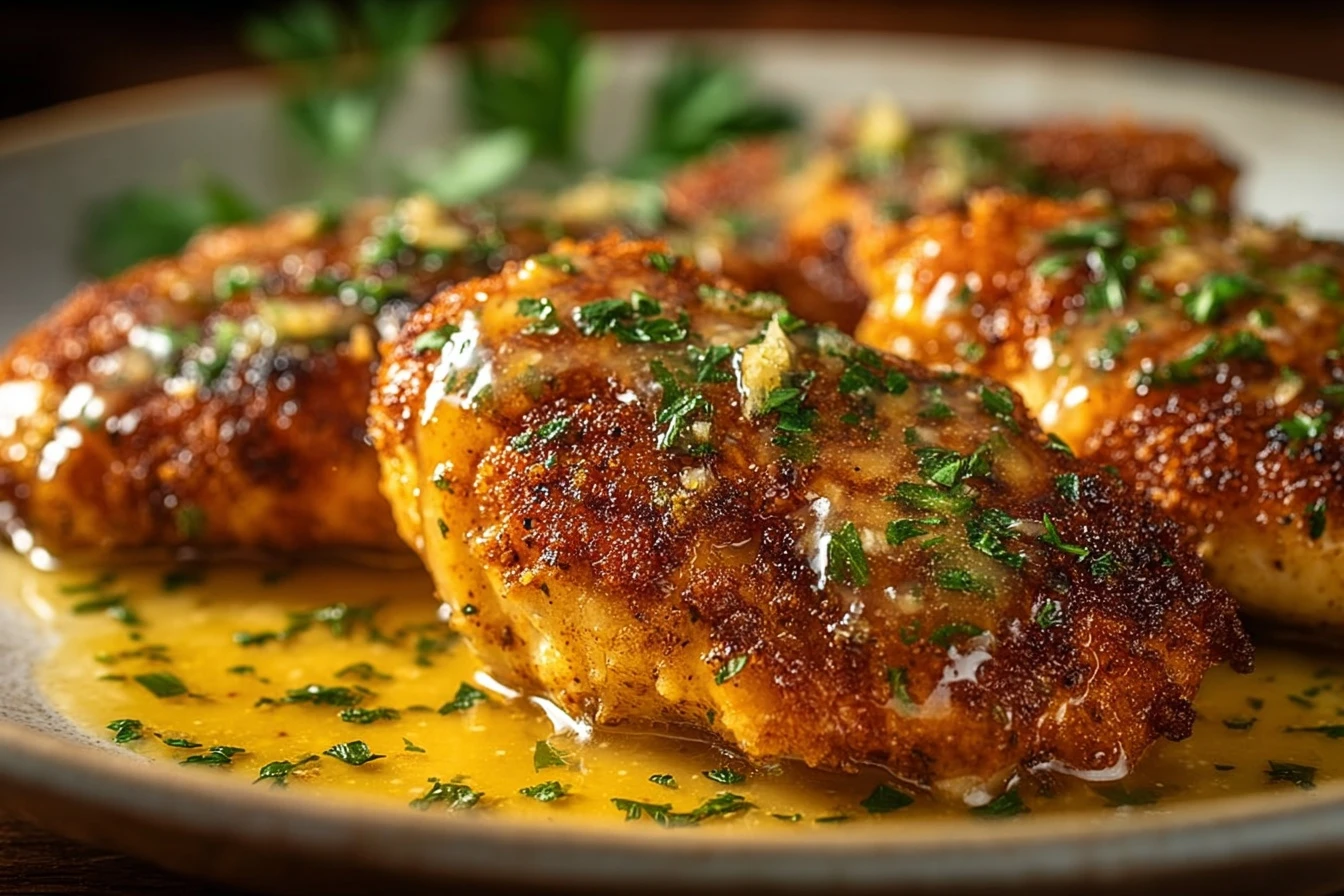 Easy Parmesan-crusted Chicken Recipe Lemon Butter Sauce For Chicken Crispy Parmesan Chicken Dinner Ideas How To Make Crisp...