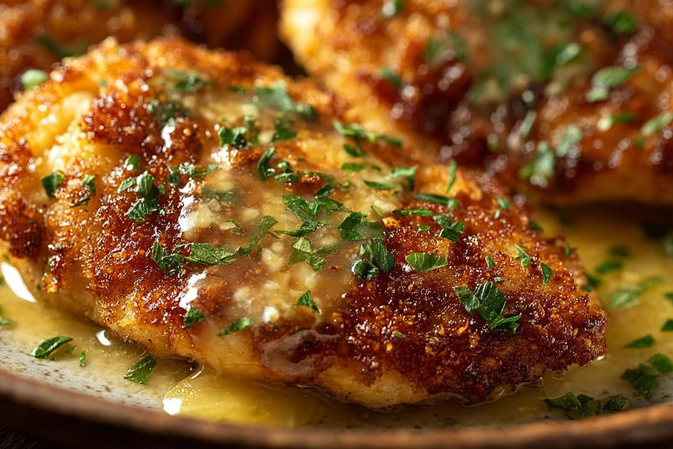 Easy Parmesan-crusted Chicken Recipe Lemon Butter Sauce For Chicken Crispy Parmesan Chicken Dinner Ideas How To Make Crisp...