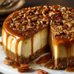 Easy Pecan Pie Cheesecake Recipe Best Cheesecake Recipe With Pecans How To Make Pecan Pie Cheesecake Pecan Pie Cheesecake ...