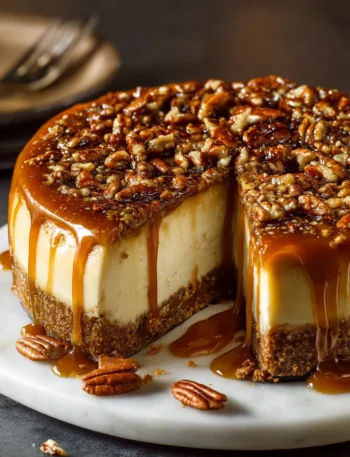 Easy Pecan Pie Cheesecake Recipe Best Cheesecake Recipe With Pecans How To Make Pecan Pie Cheesecake Pecan Pie Cheesecake ...