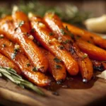 Easy Roasted Carrots With Rosemary Recipe Garlic And Rosemary Carrots In Oven Best Garlic Roasted Carrots With Herbs How T...