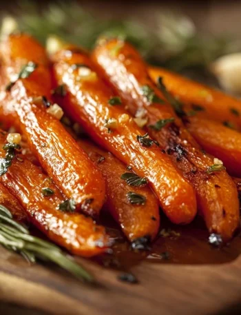 Easy Roasted Carrots With Rosemary Recipe Garlic And Rosemary Carrots In Oven Best Garlic Roasted Carrots With Herbs How T...