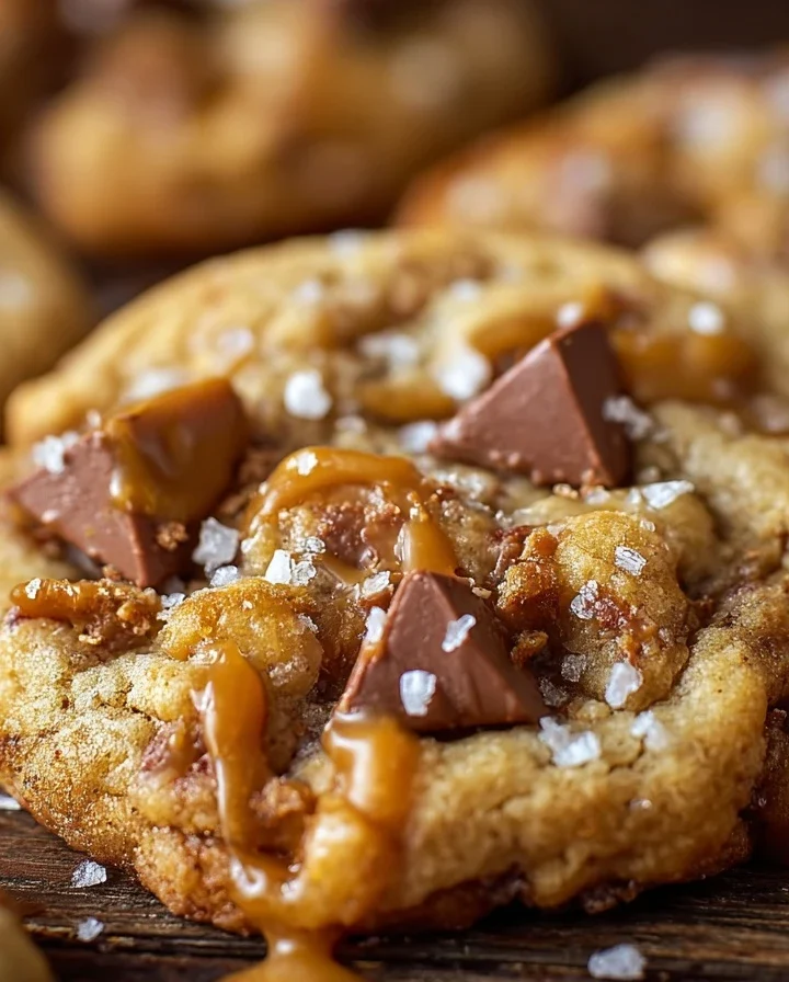 Easy Salted Caramel Cookies Recipe Homemade Caramel Crunch Cookies Guide Best Salted Caramel Cookie Recipe Salted Caramel ...