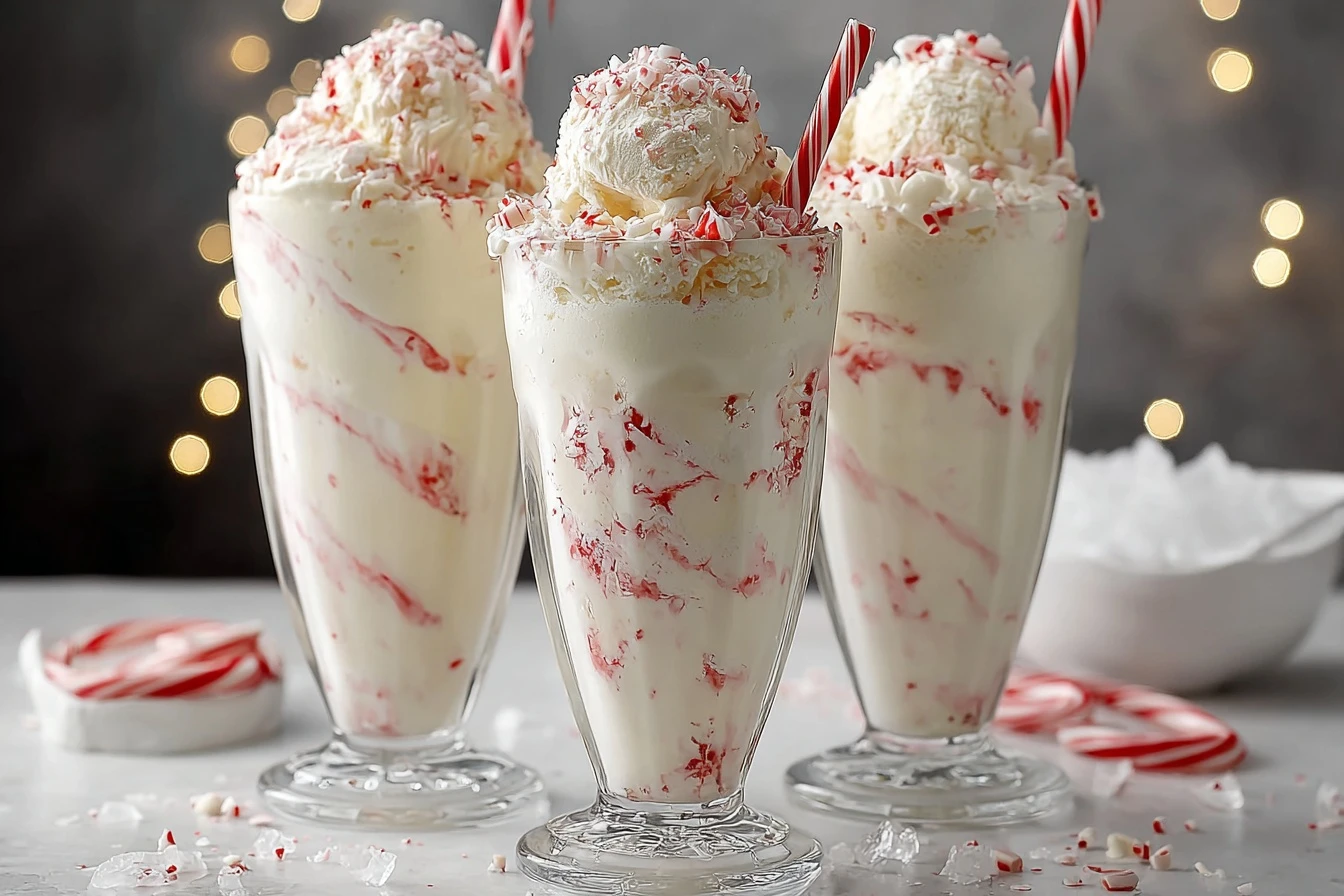 Festive Peppermint Christmas Float Recipe Homemade Peppermint Float For Holidays Creamy Peppermint Float Christmas Dessert...