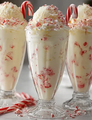 Festive Peppermint Christmas Float Recipe Homemade Peppermint Float For Holidays Creamy Peppermint Float Christmas Dessert...