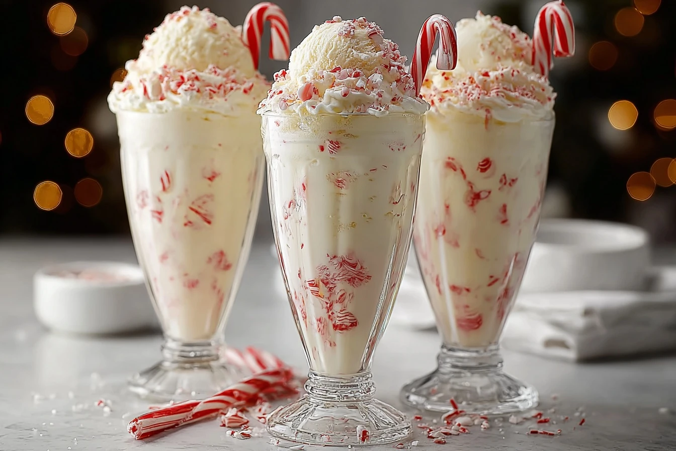 Festive Peppermint Christmas Float Recipe Homemade Peppermint Float For Holidays Creamy Peppermint Float Christmas Dessert...