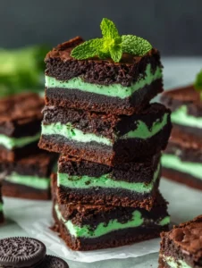 Quick & Easy Fudge Mint Oreo Brownies in 30 Minutes