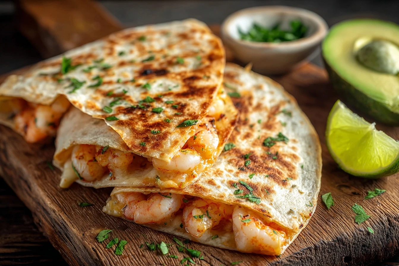 Garlic Butter Shrimp Quesadillas Recipe Easy Garlic Shrimp Quesadillas Best Cheese For Shrimp Quesadillas Homemade Garlic ...