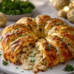 Garlic Herb Turkey Alfredo Recipe Easy Turkey Alfredo Crescent Ring Homemade Garlic Herb Turkey Ring How To Make Turkey Al...