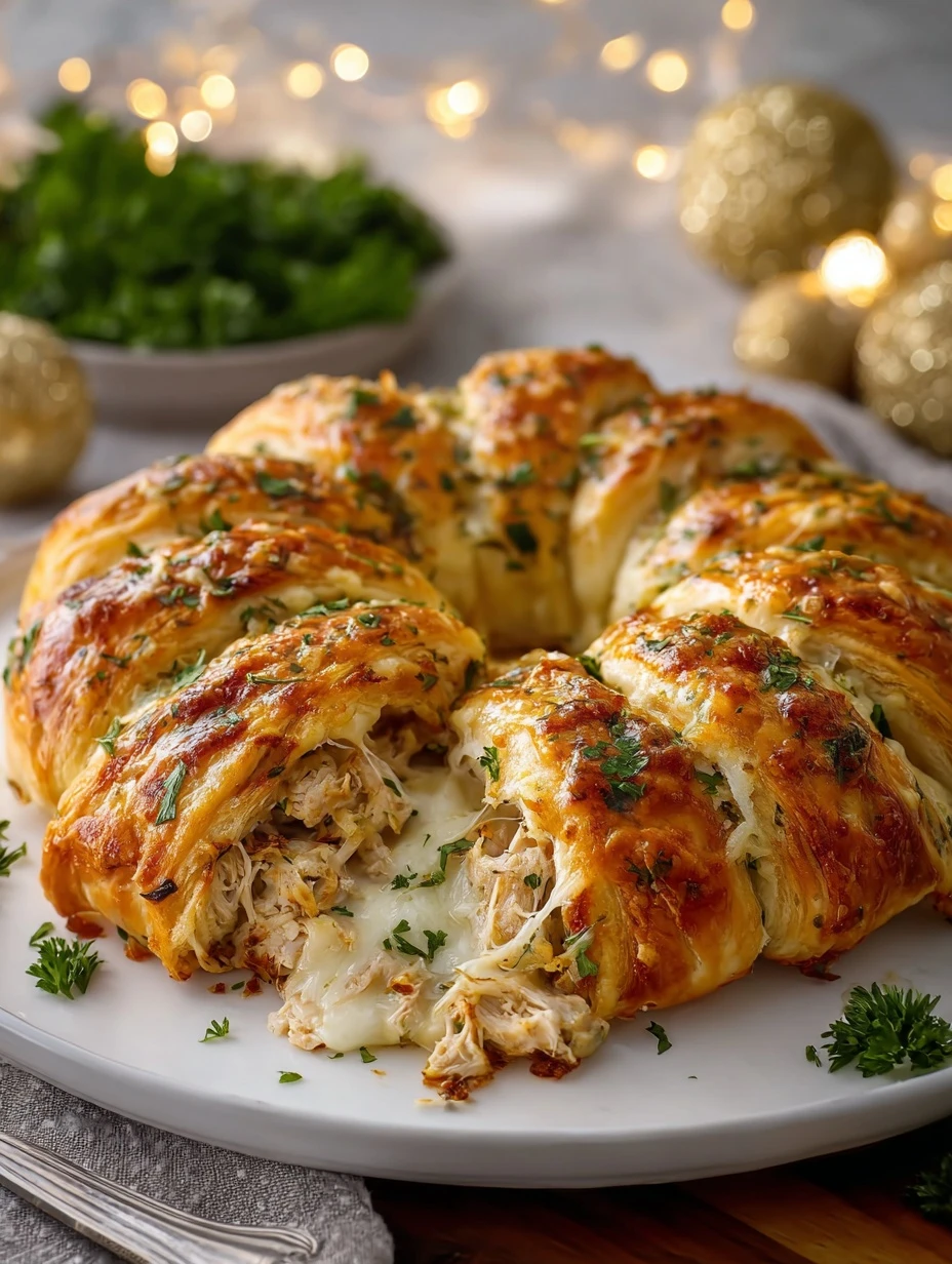 30-Minute Meal: Quick Garlic Herb Turkey Alfredo Ring