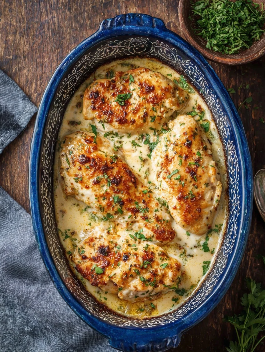 Gluten-free Caesar Chicken Recipe Creamy Parmesan Sauce Dinner Easy Baked Chicken Caesar Low Carb Caesar Chicken Bake Parm...