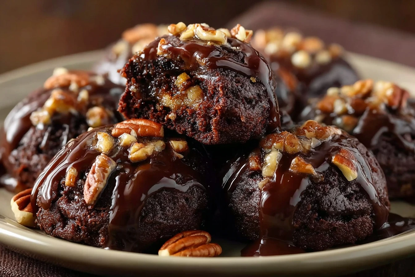 Gooey Pecan Pie Brownie Bombs Recipe Best Gooey Pecan Pie Brownie Bombs Where To Buy Pecan Pie Brownie Bombs Homemade Peca...