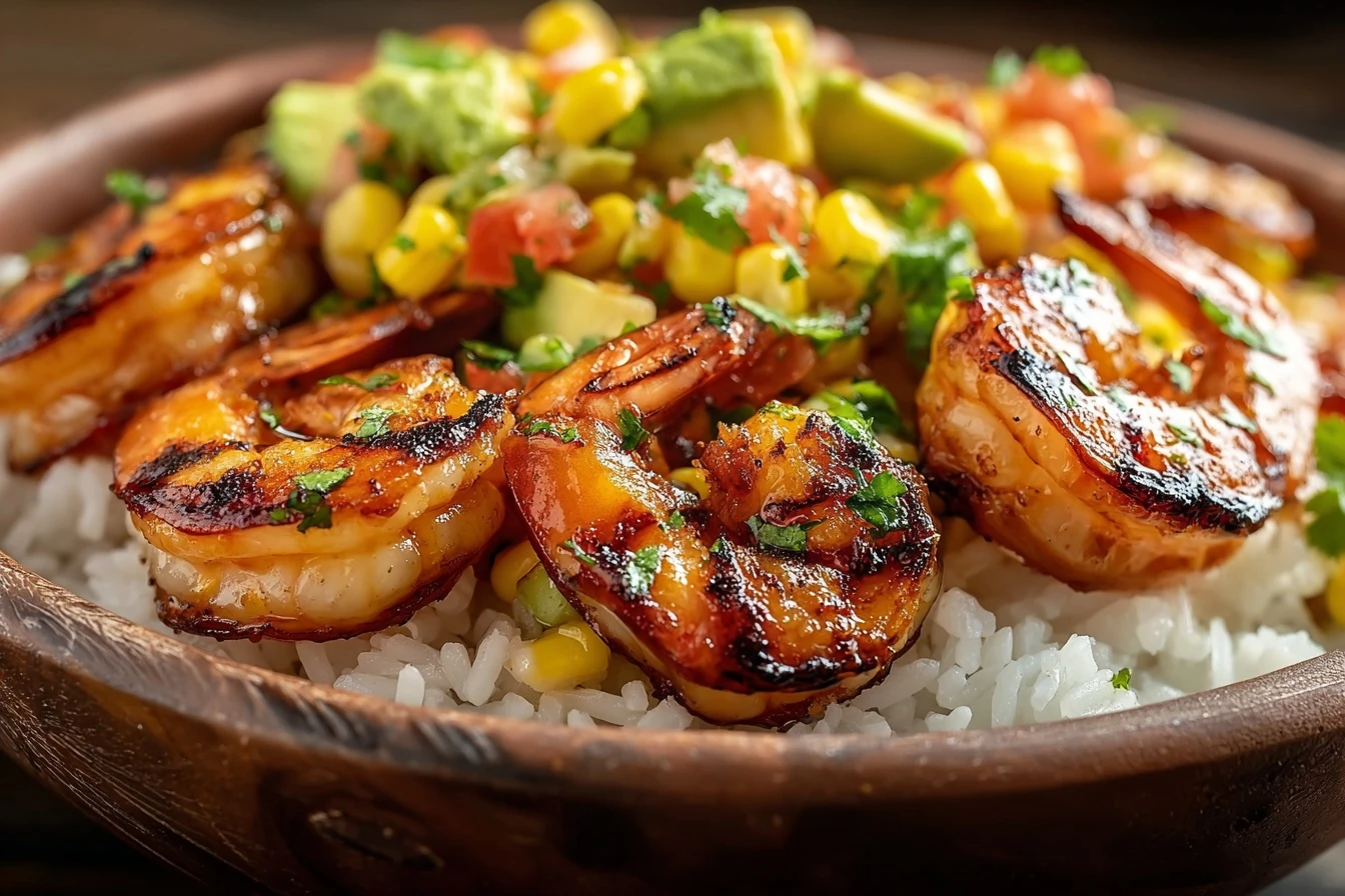 Grilled Shrimp Bowl Recipe Avocado Corn Salsa Ideas Healthy Shrimp Avocado Bowl Low Calorie Shrimp Bowl Recipes Best Grill...