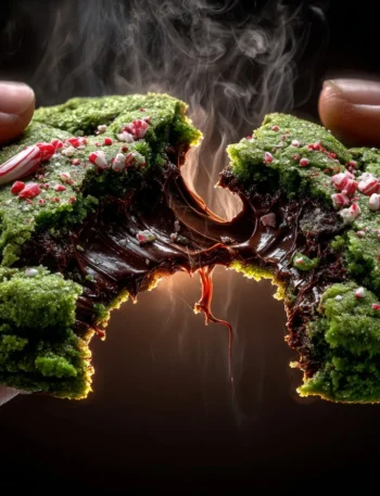 Grinch Peppermint Chocolate Chip Cookies Recipe Easy Gooey Grinch Cookies Tutorial Quick Green Chocolate Chip Cookies Guid...