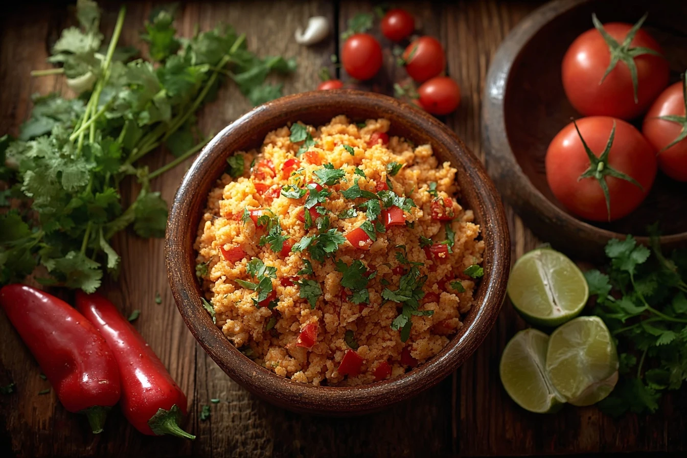 Healthy Mexican Cauliflower Rice Recipe Low Carb Mexican Cauliflower Rice Keto Mexican Cauliflower Rice Ideas Gluten-free ...