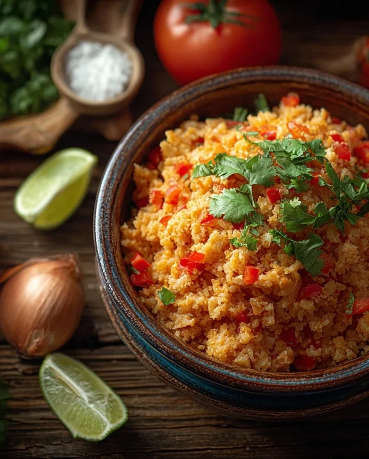 Healthy Mexican Cauliflower Rice Recipe Low Carb Mexican Cauliflower Rice Keto Mexican Cauliflower Rice Ideas Gluten-free ...