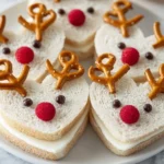 Heart-shaped Reindeer Sandwich Recipe Make Heart Reindeer Sandwiches For Children Best Bread For Heart-shaped Sandwiches D...