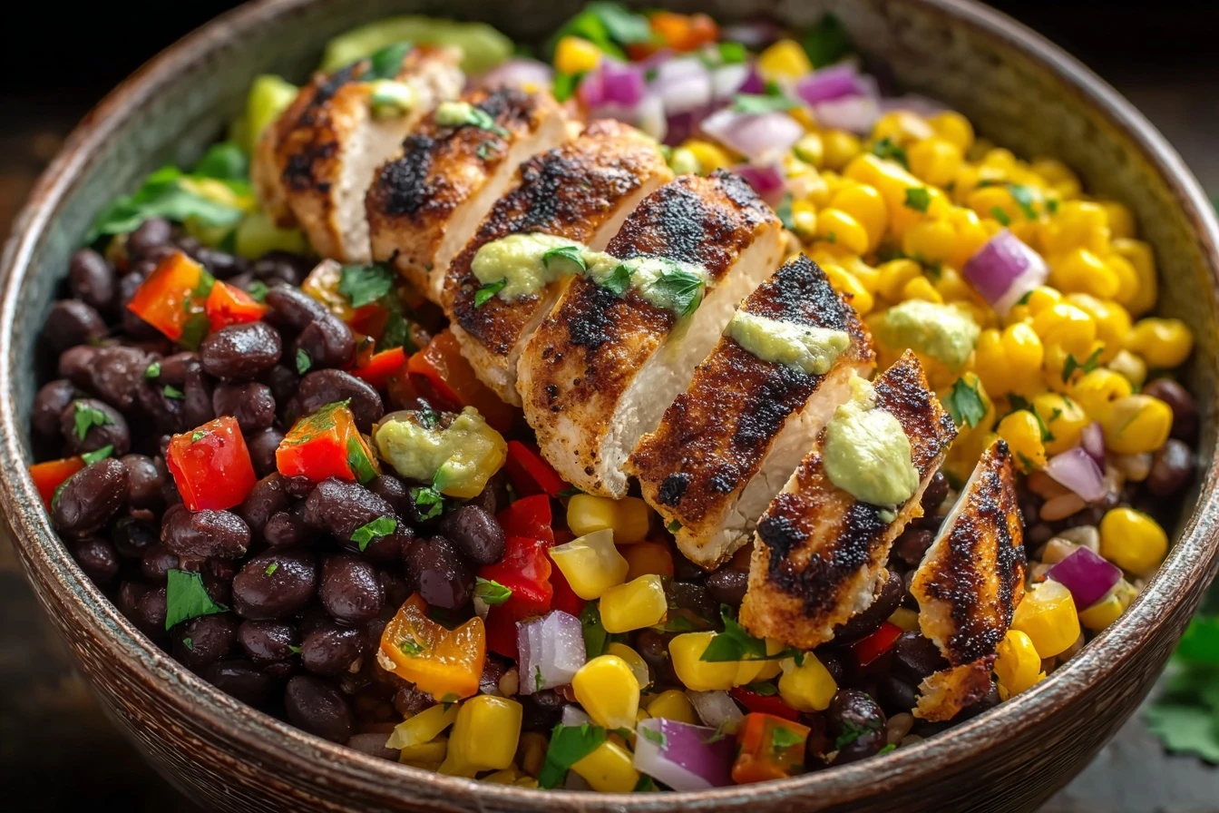 High-protein Bean Salad Recipe Chicken Bean Salad Nutritional Benefits Low-calorie Chicken Bean Salad Best Bean Salad With...