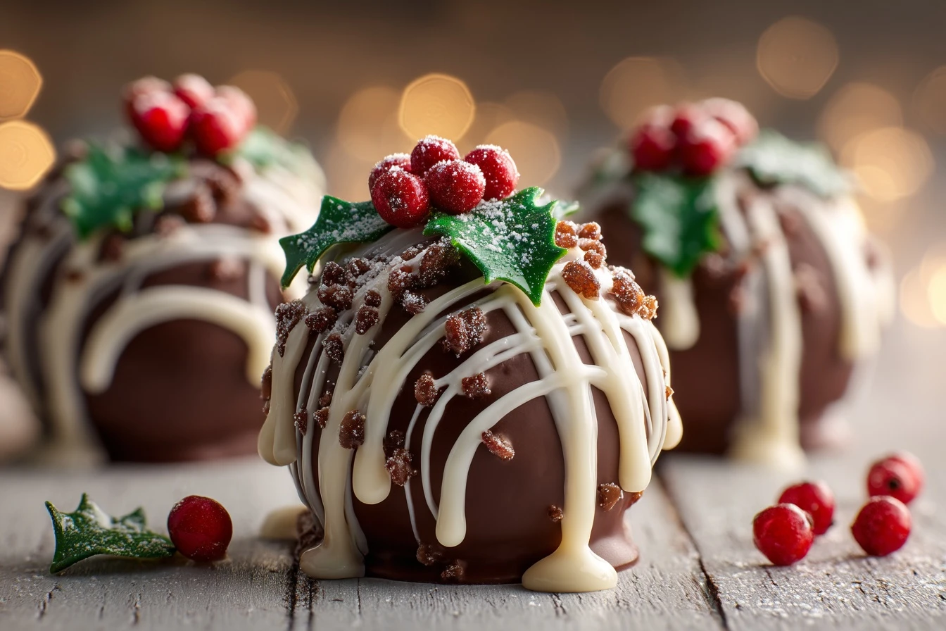 Holly Leaf Rice Krispie Treats Recipe White Chocolate Drizzle Rice Krispies Christmas Rice Krispie Treats Ideas Holiday Th...