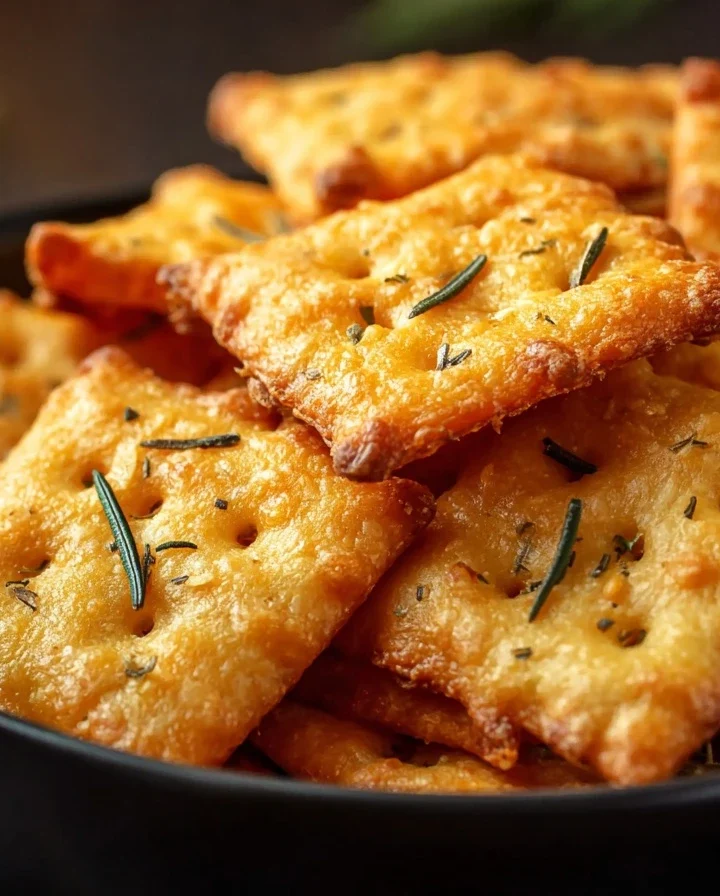 Homemade Cheese Crackers Recipe Crispy Cheese Crackers Homemade Best Cheese Crackers For Snacks Make Your Own Cheese Crack...