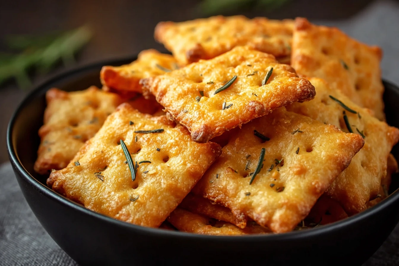 Homemade Cheese Crackers Recipe Crispy Cheese Crackers Homemade Best Cheese Crackers For Snacks Make Your Own Cheese Crack...