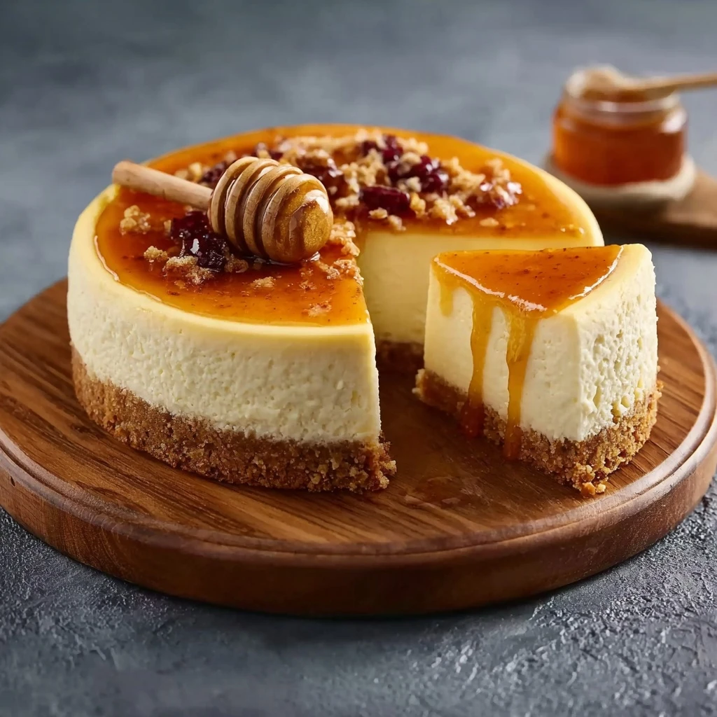 Honey Cheesecake Recipe Easy Low-fat Honey Cheesecake Homemade Honey Cheesecake Best Honey For Cheesecake Gluten-free Hone...