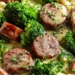 Keto Broccoli Cauliflower Sausage Recipe Low Carb Broccoli Cauliflower Sausage Bake Easy Keto Sausage With Broccoli And Ca...