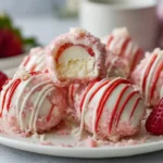 No Bake Strawberry Cheesecake Bites Recipe Easy Strawberry Cheesecake Bites No Bake Quick No Bake Cheesecake Bites Strawbe...